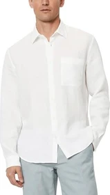 Marc O'Polo Regular Leinen Hemd langarm weiß (Herren)