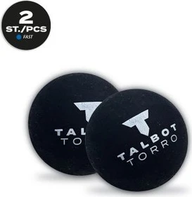 Talbot Torro Blauer Punkt Squashbälle schnell, 2 Stück