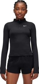 Nike Pro Dri-FIT 1/4-Zip Funktionsshirt langarm schwarz/weiß (Junior)