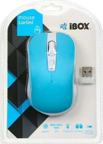 iBox Loriini Blue blau/weiß, USB