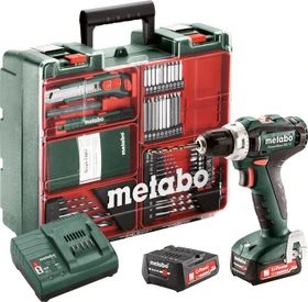 Metabo PowerMaxx BS 12 Akku-Bohrschrauber inkl. Koffer + 2 Akkus 2.0Ah + Zubehör