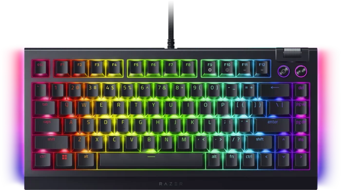 Razer BlackWidow V4 75%, hot-swap, Razer ORANGE Tactile Gen-3, USB, US