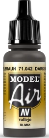 Vallejo Model Air 042 camouflage black brown, 17ml