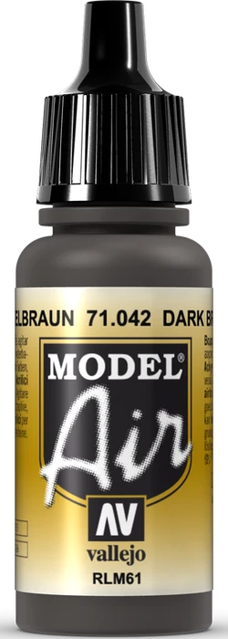 Vallejo Model Air 042 camouflage black brown, 17ml