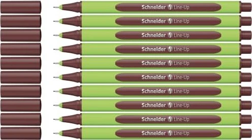 Schneider Line-Up Tintenroller (Mine) topaz brown/grün, 10er-Pack