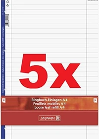 Brunnen Ringbucheinlage Papiereinlage, A4, Lineatur 27, 50 Blatt