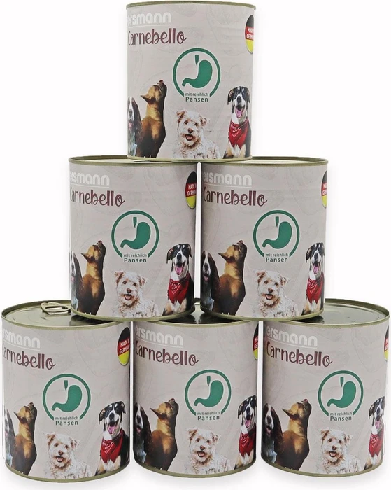 Eggersmann Carnebello Nassfutter mit Pansen, 4.80kg (6x 800g)