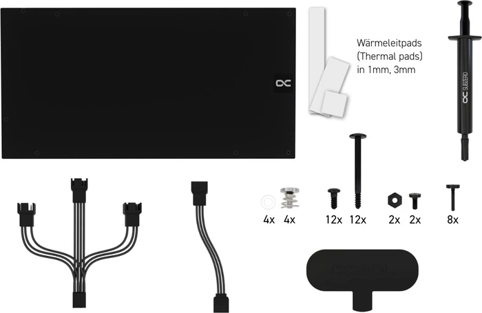 Alphacool Eiswolf 2 AiO 360mm RTX 4090 AMP mit Backplate
