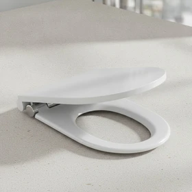Geberit One WC-Sitz, Befestigung von oben, Absenkautomatik, weiß-alpin/glänzend