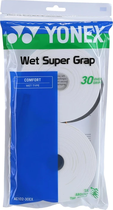Yonex AC 102-EX30 Super Grap Griffband weiß, 30 Stück