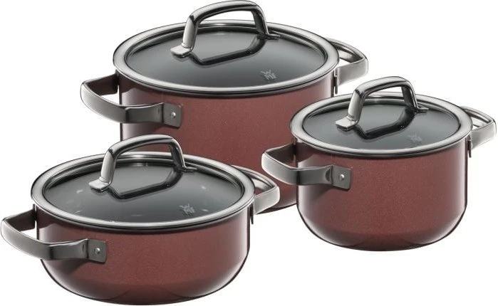 WMF Fusiontec Inspire Kochtopf-Set rose quartz, 3-tlg.