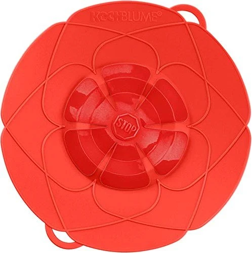 Kochblume Überkochschutz 25.5cm rot