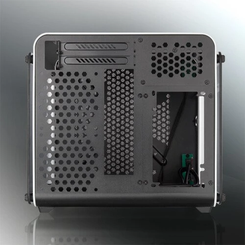 Raijintek Metis Evo TGS, weiß/schwarz, Glasfenster, Mini-ITX
