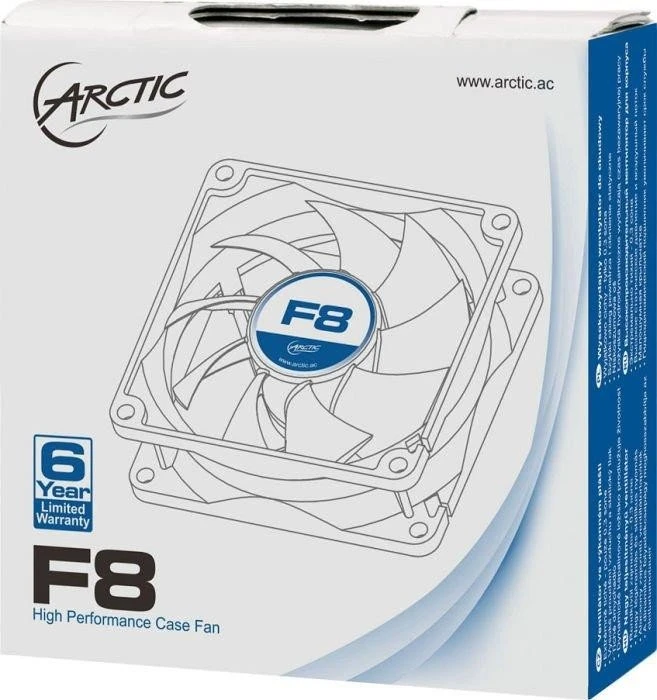 ARCTIC F8, 80mm, 5er-Pack