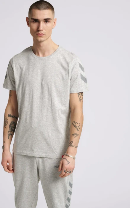 hummel Legacy Chevron T-Shirt kurzarm grey melange