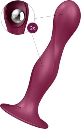 Double Ball-R Dildo Red 17,5 cm