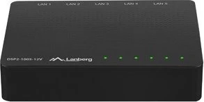 Lanberg DSP2 Desktop Gigabit Switch, 5x RJ-45