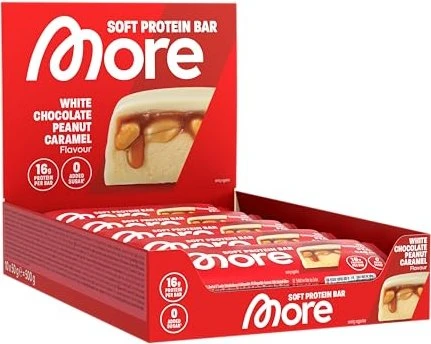 More Nutrition More Protein Bar White Chocolate/Peanut Caramel 500g (10x 50g)