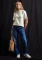 Street One Rippstruktur T-Shirt kurzarm off white (Damen) Vorschaubild