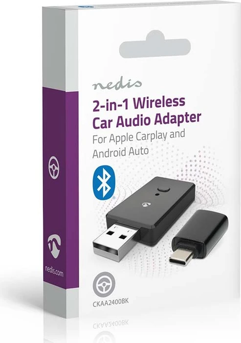 Nedis 2-in-1 Wireless Car Audio Adapter
