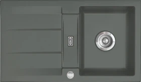 systemceram Genea 87 F Einbau Becken reversibel mit Ablauffernbedienung lava