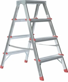 Günzburger Steigtechnik Alu 2-tlg. Stehleiter, 2x 4 Stufen
