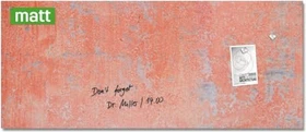 Sigel Artverum Glas-Magnetboard, Red Wall, 130x55cm