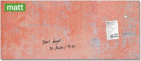 Sigel Artverum Glas-Magnetboard, Red Wall, 130x55cm