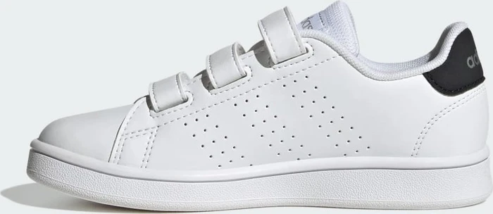 adidas Advantage Court Lifestyle Hook-and-Loop cloud white/core black/silver metallic (Junior)