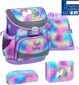 Belmil Mini-Fit Rainbow Color Schultaschen-Set, 4-tlg.