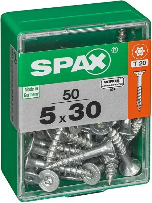 Spax WIROX A9J 4CUT T-STAR plus T20 Universalschraube, 5x30mm, 50 Stück