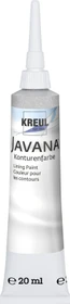 Kreul Javana Kontur Seidenmalfarbe Perlglanz-Effekt, silber, 20ml