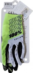 100% Celium Fahrradhandschuhe fluo yellow