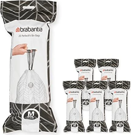Brabantia PerfectFit Müllbeutel Typ M 60, 120 Stück