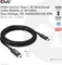 Club 3D USB4 Kabel, 40Gb/s, 240W PD EPR, USB-C Stecker auf USB-C Stecker, 3m, schwarz Vorschaubild