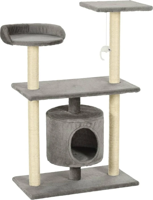 vidaXL Katzen-Kratzbaum Sisal, 95cm, beige/grau