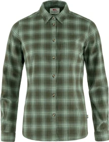 Fjällräven Övik Flannel Hemd langarm deep forest/patina green (Damen)