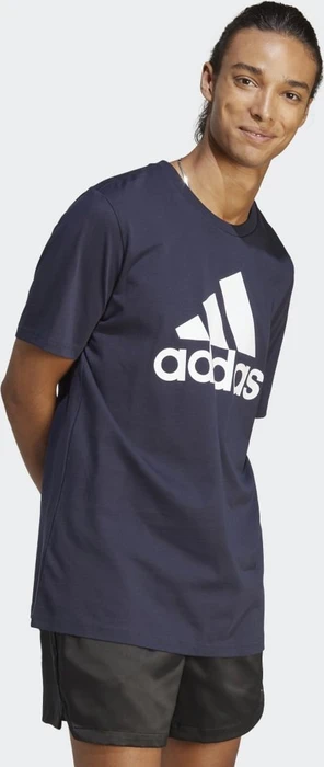 adidas Essentials Single Jersey Big Logo T-Shirt kurzarm legend ink/white (Herren)