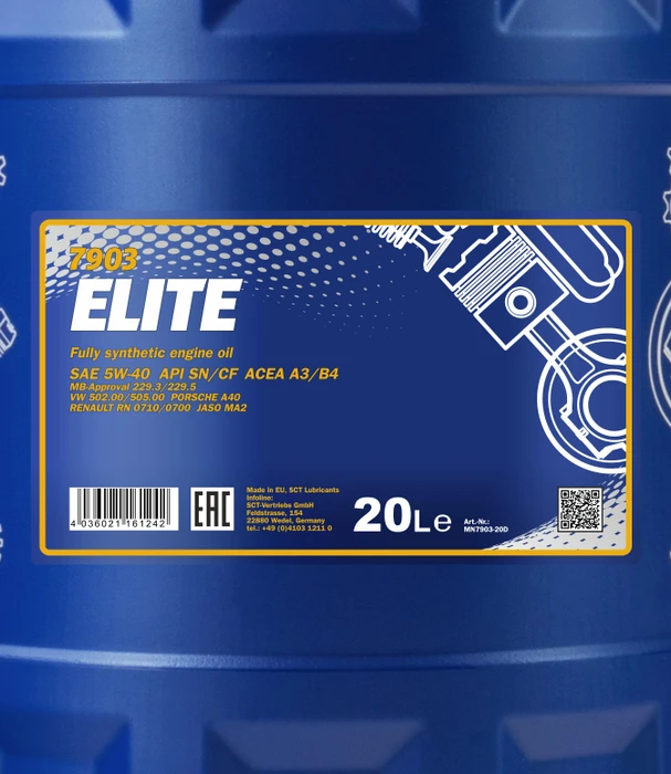 Mannol Elite 5W-40 20l