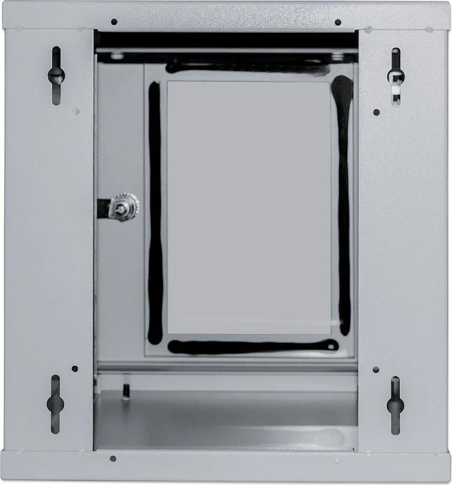 Intellinet 10" Wandschrank 6HE, Sicherheitsglastür, hellgrau, 300mm tief