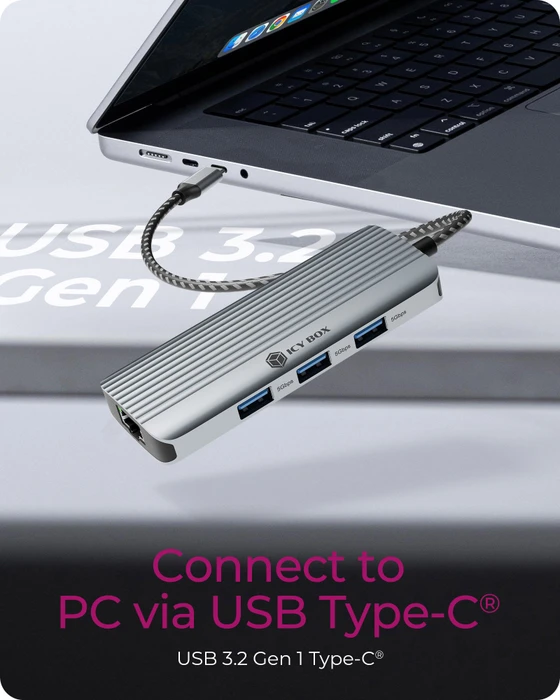 RaidSonic Icy Box IB-DK4034A-CPD, USB-C 3.0 [Stecker]