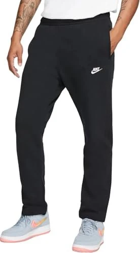 Nike Sportswear Club Fleece Trainingshose lang schwarz/weiß (Herren)
