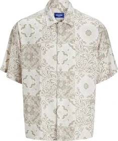 Jack & Jones Wide Fit Hemd kurzarm beige (Herren)