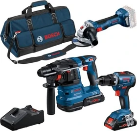 Bosch Professional Akku-Maschinenset inkl. Tasche + 2 Akkus 4.0Ah