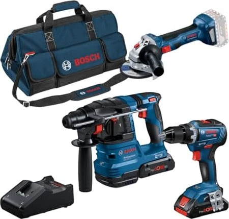 Bosch Professional Akku-Maschinenset inkl. Tasche + 2 Akkus 4.0Ah