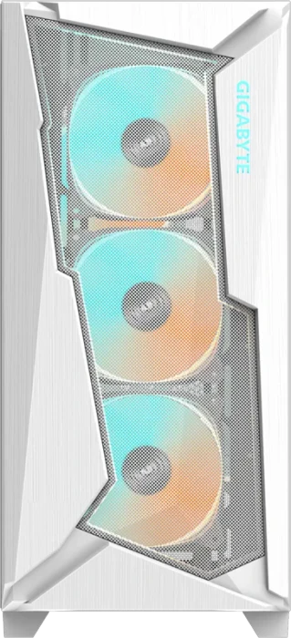 GIGABYTE C301 Glass White V2, weiß, Glasfenster