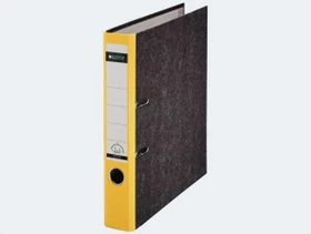 Leitz Qualitäts Ordner 2-Ring 180° CO2 neutral, 50mm, A4, gelb
