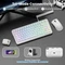 Attack Shark X82PRO HE Magnetic 75% inkl. Spiralkabel, weiß mit Kontur, LEDs RGB, Outemu White Jade Magnetic, USB/Bluetooth, US Vorschaubild