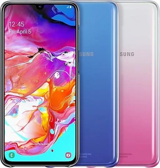 Samsung Gradation Cover für Galaxy A70 pink
