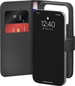 Puro Wallet Stand Case für Apple iPhone 17 Pro Max schwarz